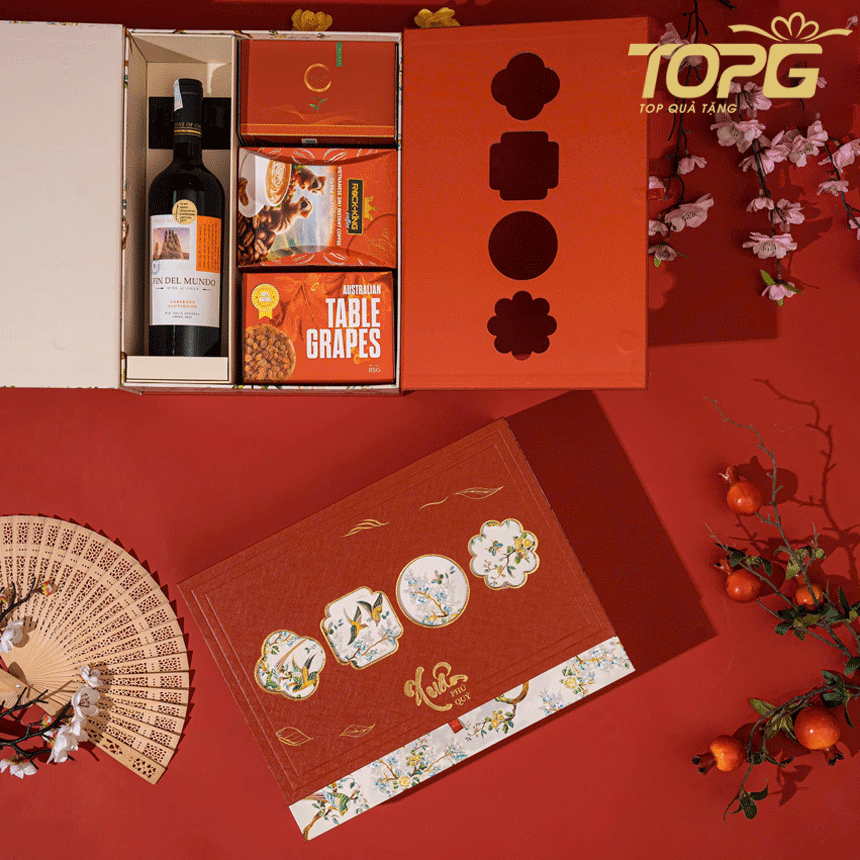 Hộp quà tặng QT02 4 hop qua tang qt02